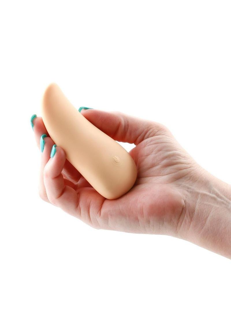 Desire Kama Rechargeable Silicone Vibrator Elegant Curved Design