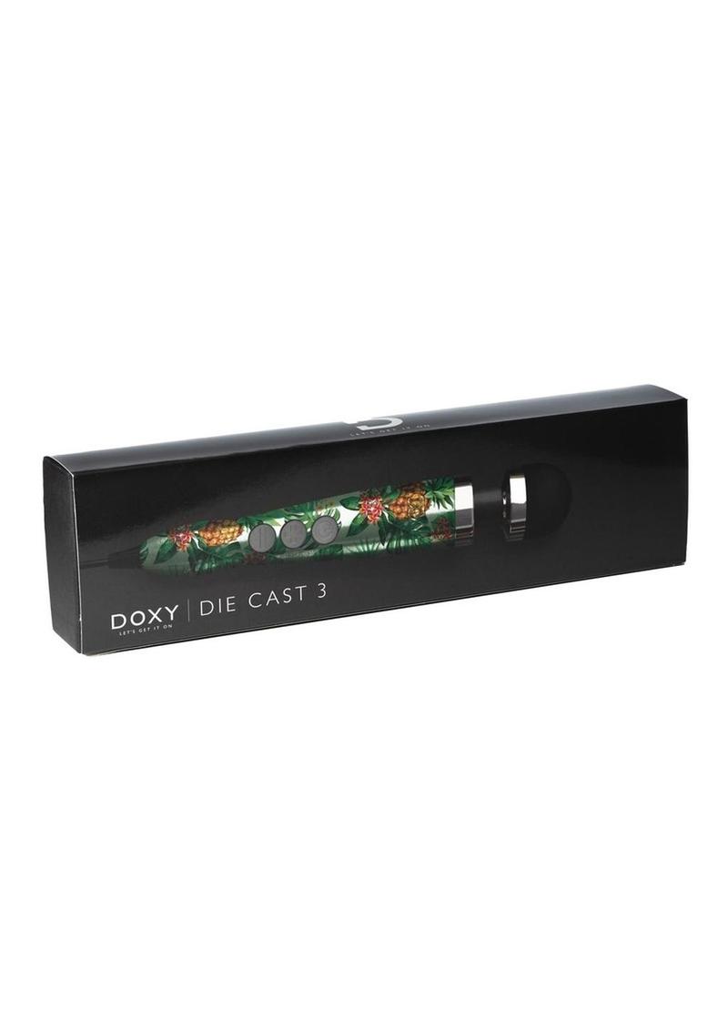 Doxy Die Cast 3 Wand Massager Pineapple Pattern Plug