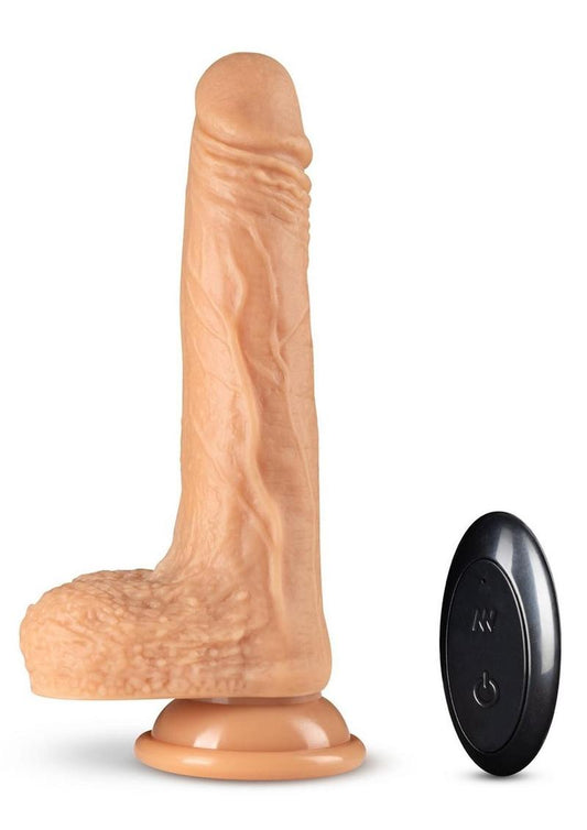 Dr. Skin Platinum Silicone Dr. Grey Rechargeable Thrusting Dildo