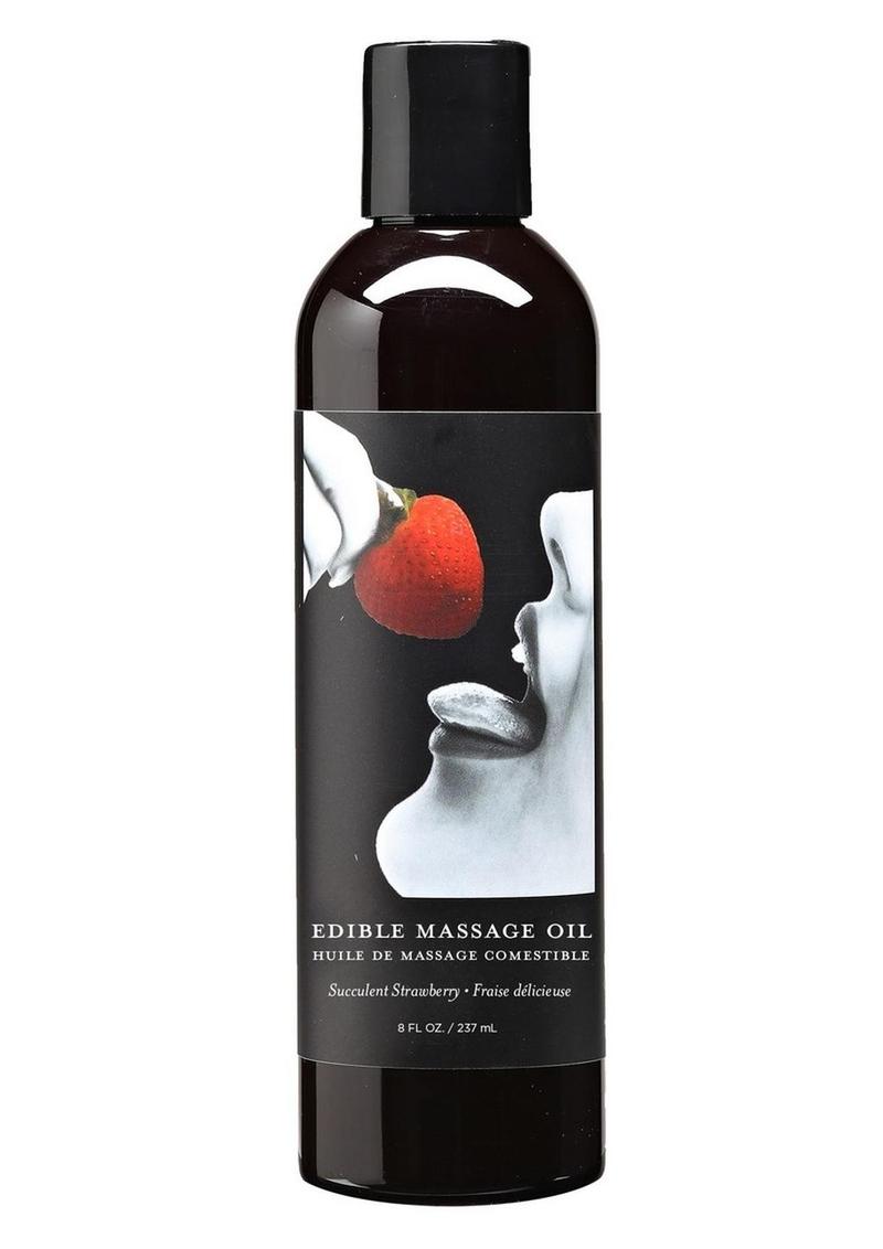 Earthly Body Edible Massage Oil Succulent Strawberry