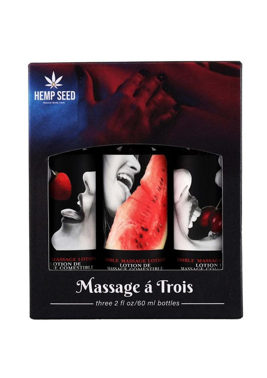 Earthly Body Massage à Trois Edible Lotion Gift Set