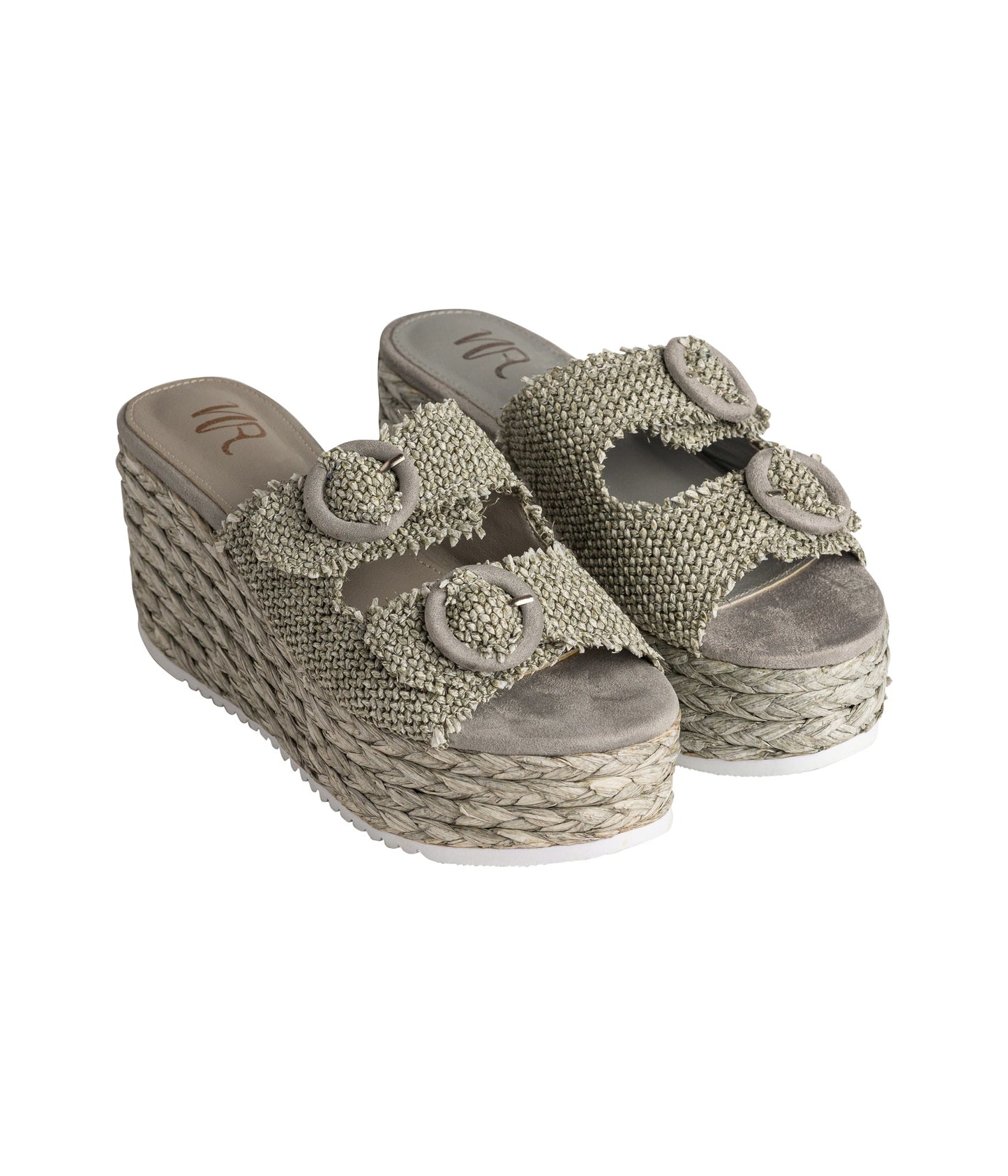 Eriwen Buckle Wedge en bleu sarcelle