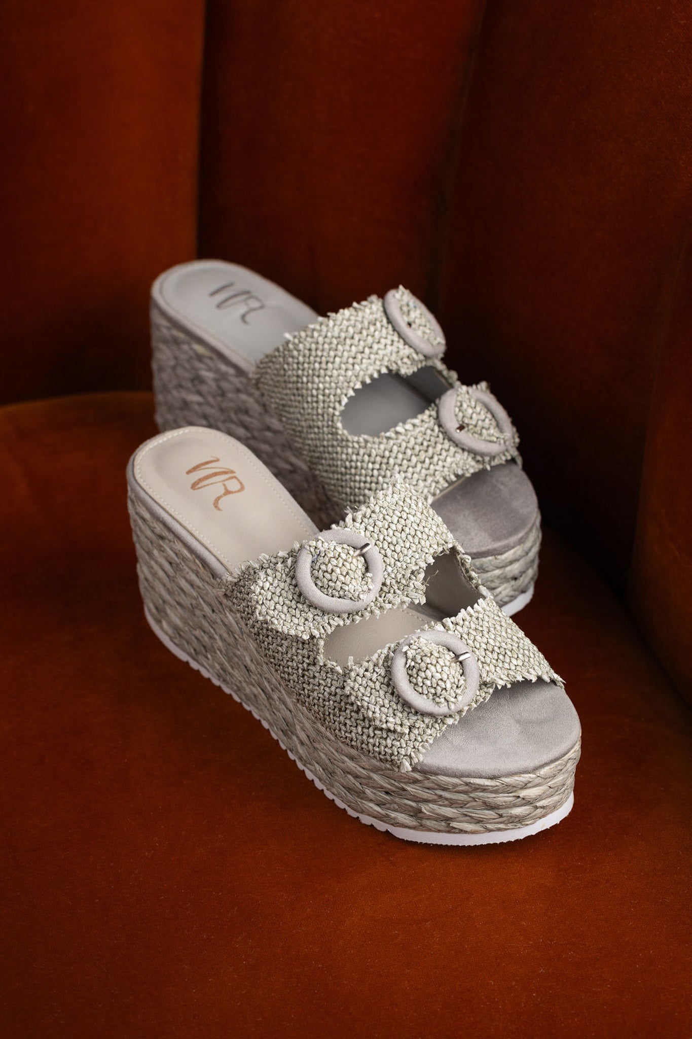 Eriwen Buckle Wedge en bleu sarcelle