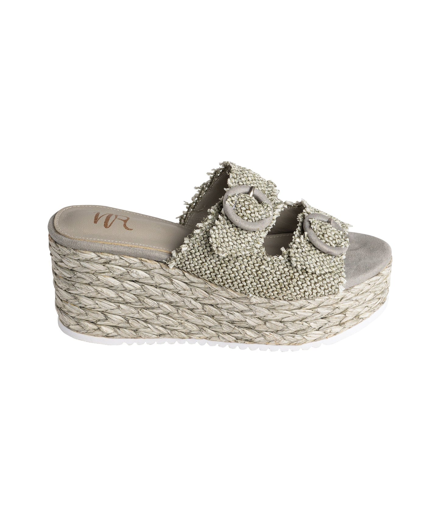 Eriwen Buckle Wedge en bleu sarcelle