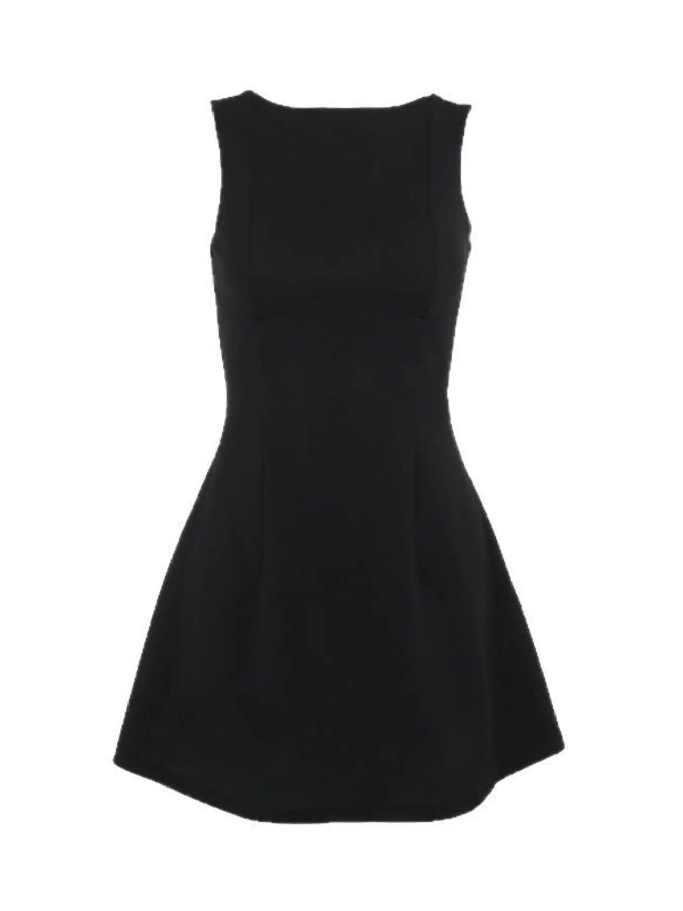 Round Neck Sleeveless Mini Dress