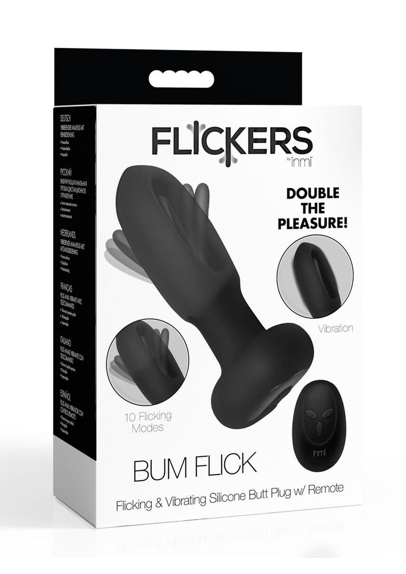 Flickers Bum Flick Vibrating Silicone Butt Plug