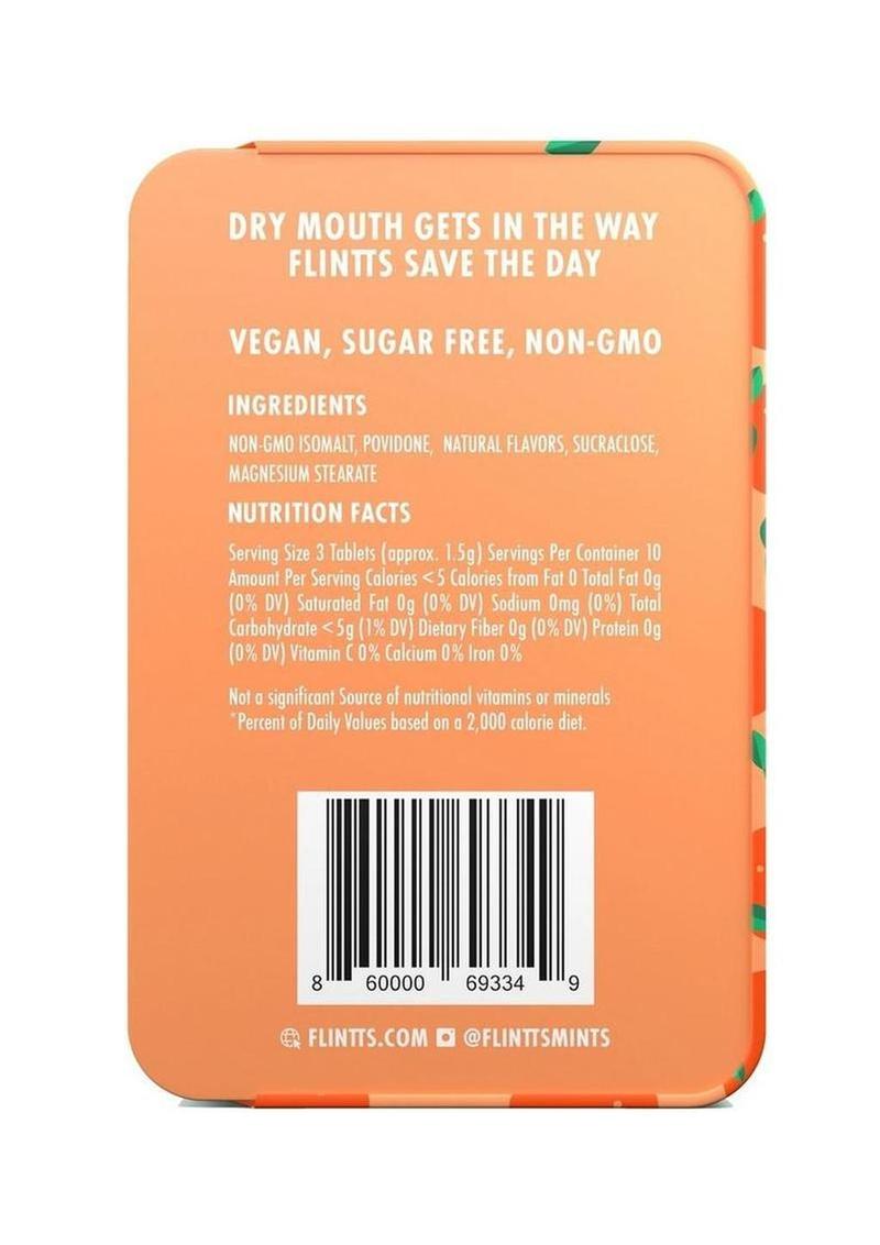 Flintts Sour Tangerine Mouth Watering Mints