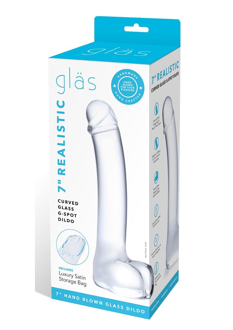 Glas Body-Safe And Realistic Curved Glass G Spot Dildo