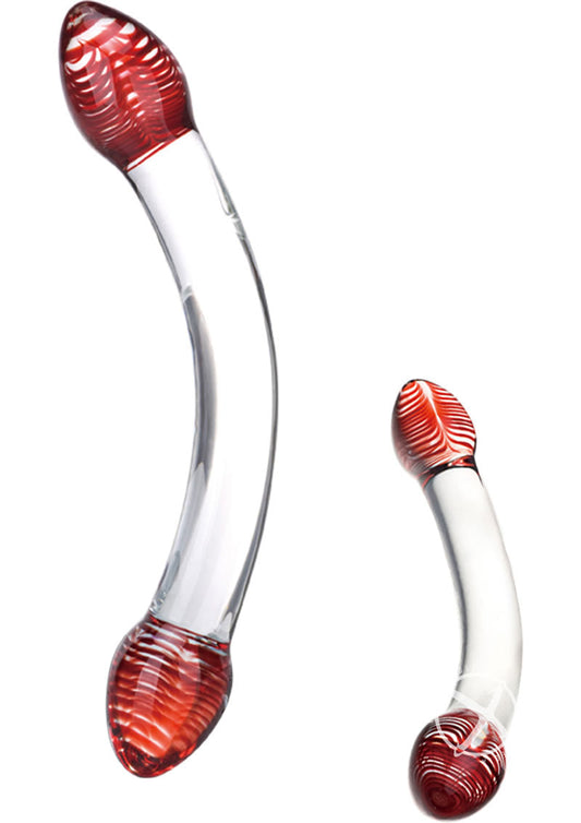 Glas Head Double Dildo With Handcrafted Elegance and Versatility