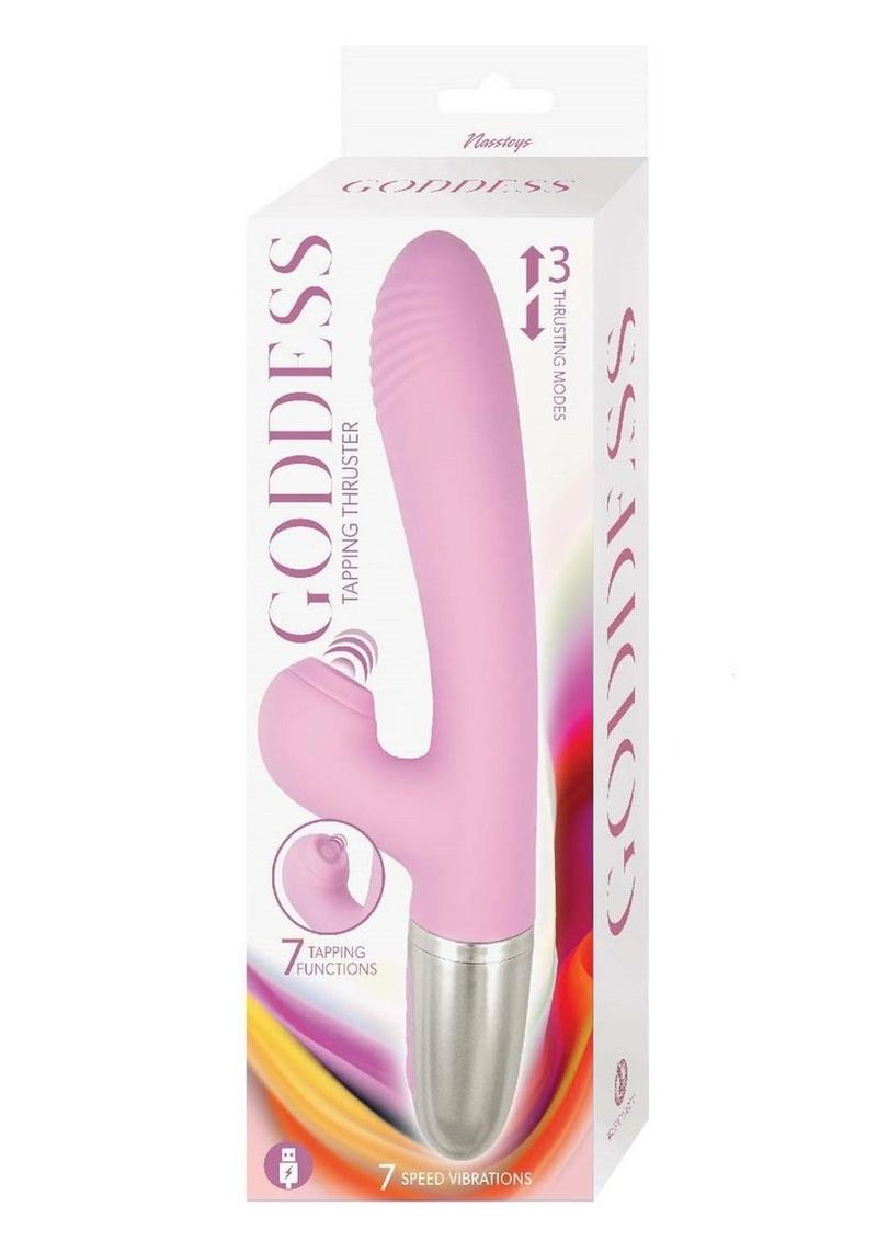 Goddess Tapping Thruster Rechargeable Silicone Rabbit Vibrator