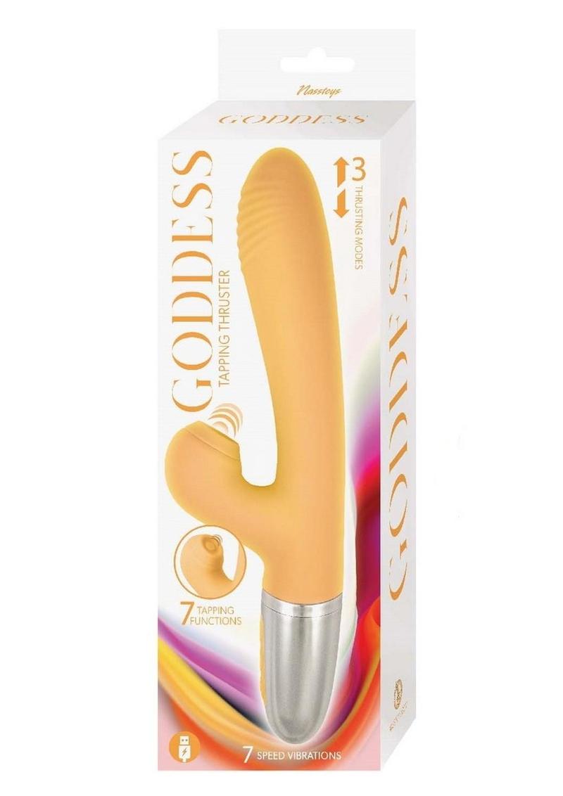 Goddess Tapping Thruster Rechargeable Silicone Rabbit Vibrator
