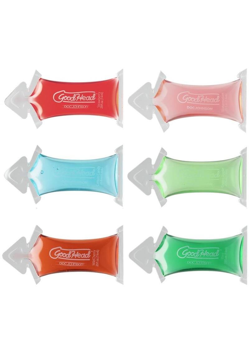 GoodHead Oral Sex Gel Flavored 6 Pack Variety Set