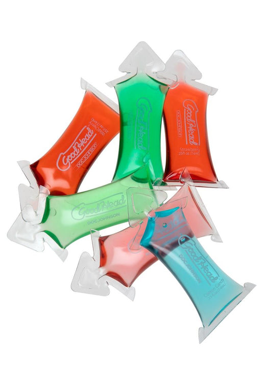 GoodHead Oral Sex Gel Flavored 6 Pack Variety Set