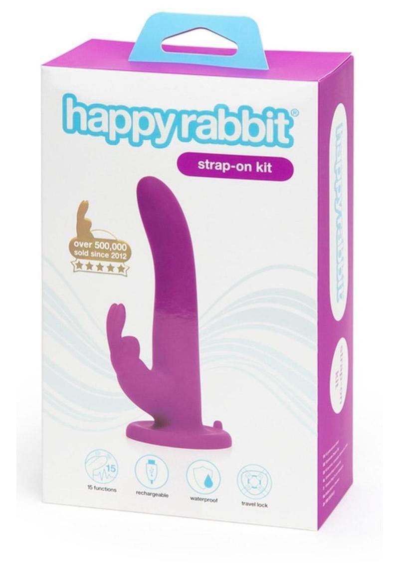 Happy Rabbit Strap-On Silicone Vibrating Harness Set