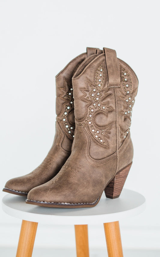 Bottes western Houston en taupe