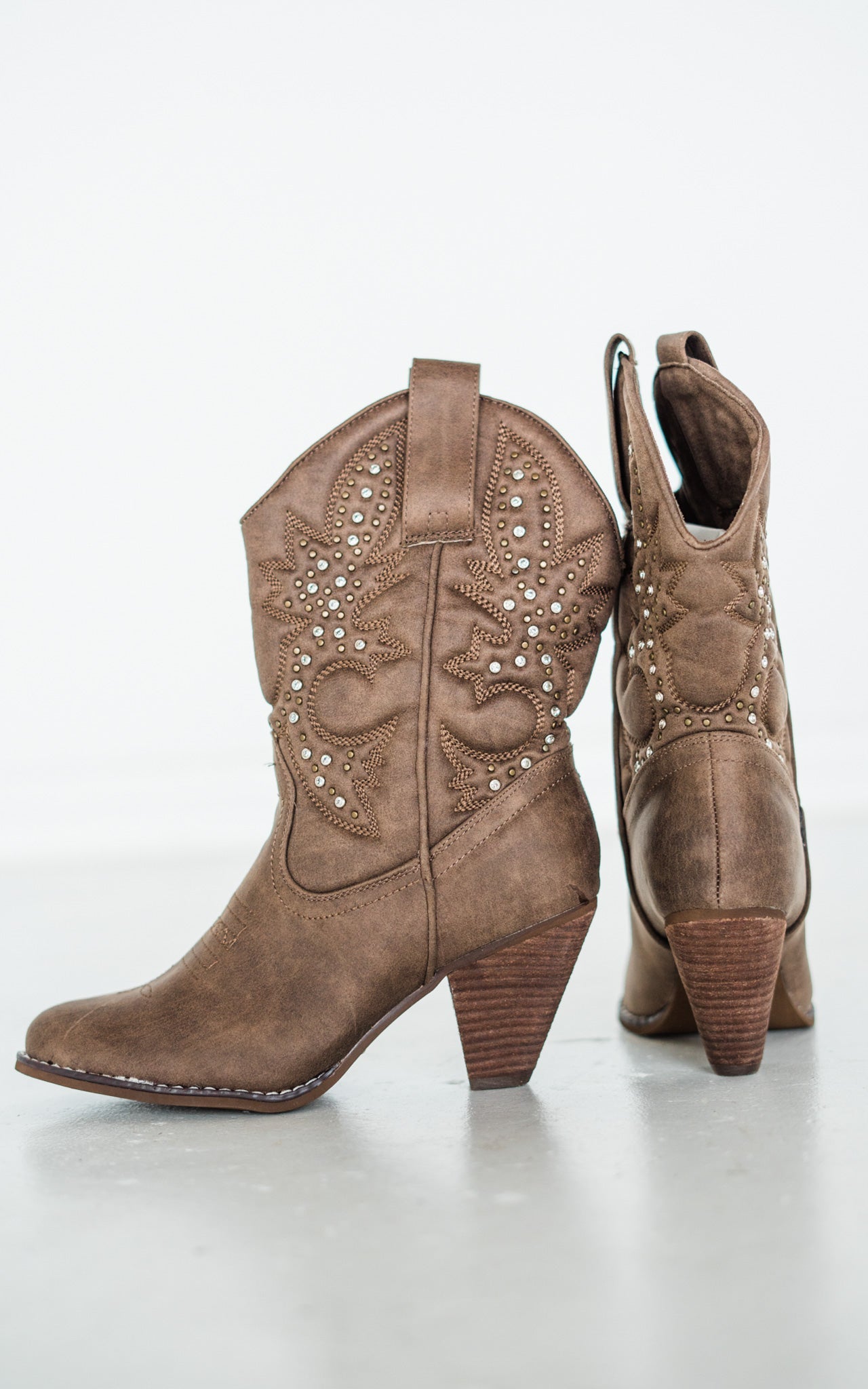 Bottes western Houston en taupe