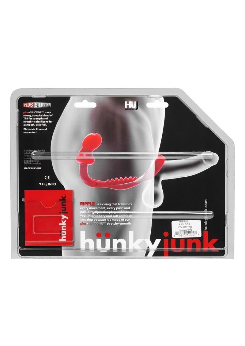 Hunkyjunk Ripple Silicone Textured Asslock For Enhanced Pleasure