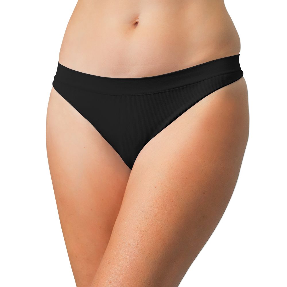 Seamless Ribbed Tag Free Thong
