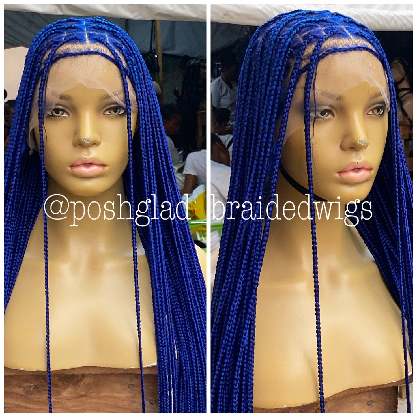 Shade knotless (PREMIUM BLUE) cost extra $50 for calf length