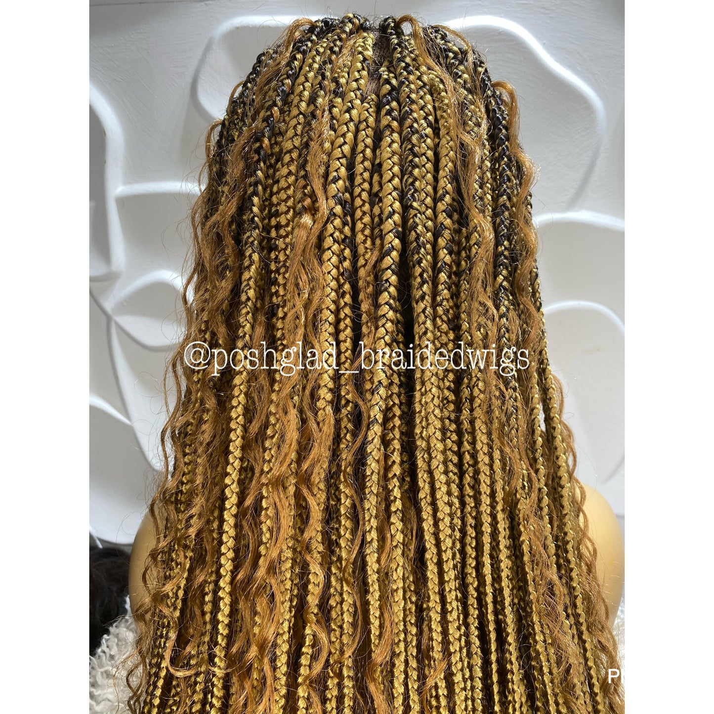 Cornrow Braid - Ombre Color Wavy Tip - Sandra