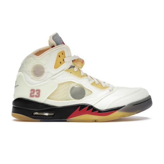Off White x Air Jordan Retro 5 (Sail)
