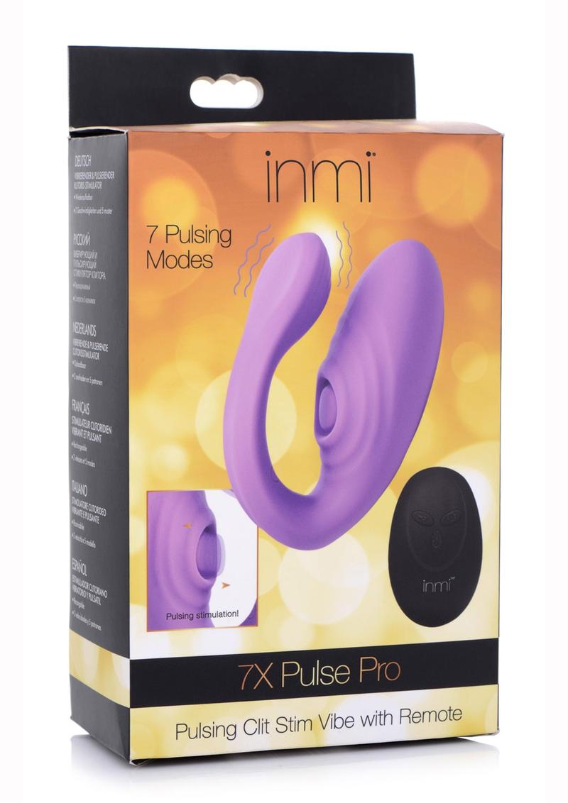 Inmi 7X Pulse Pro Pulsing Clit Stimulator with Remote Control Vibrators