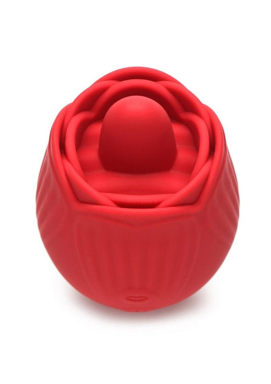 Bloomgasm French Rose Licking and Vibrating Clitoral Stimulator