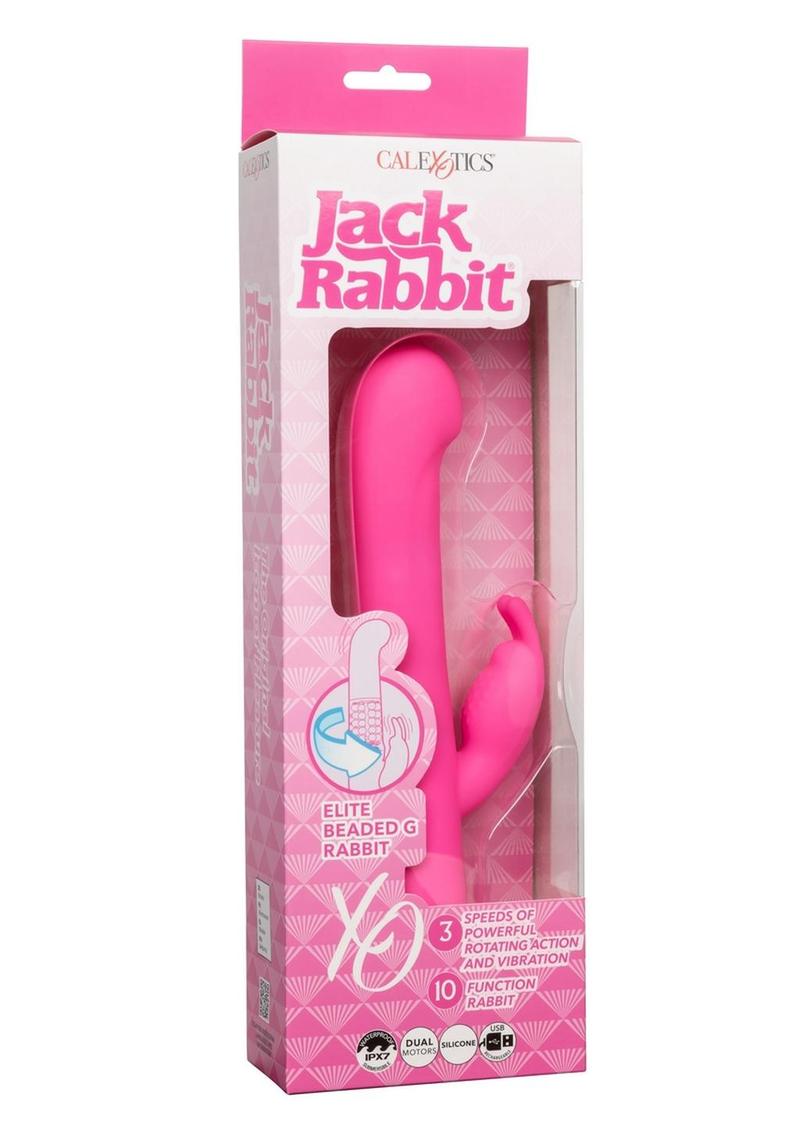 Jack Rabbit Elite Beaded G Rabbit Silicone Rechargeable Vibrator