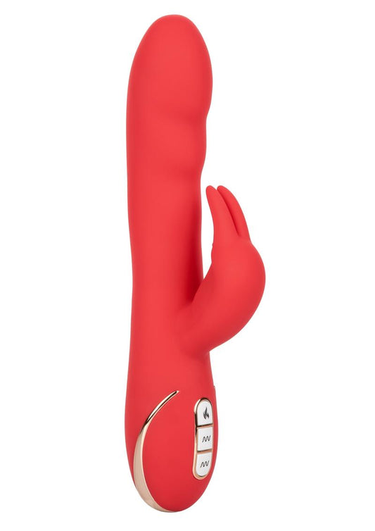 Jack Rabbit Signature Heated Ultra-Soft Red Rabbit Vibrator