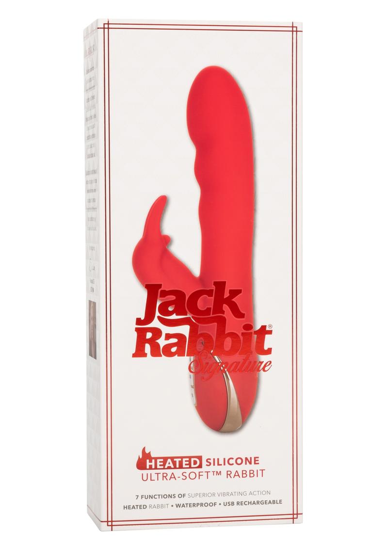 Jack Rabbit Signature Heated Ultra-Soft Red Rabbit Vibrator