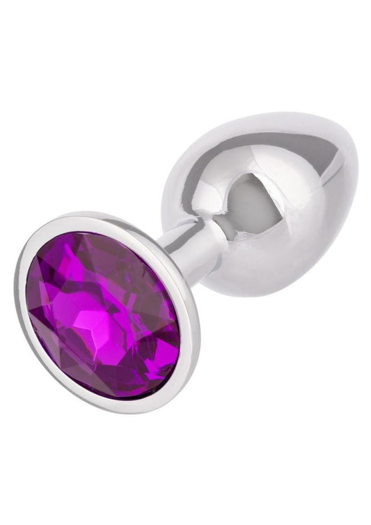 Jewel Small Amethyst Aluminum Anal Plug By CalExotics