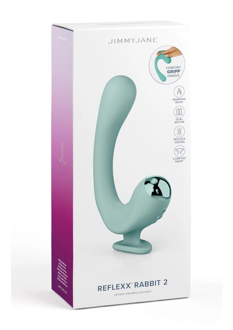 Jimmyjane Reflexx Rabbit 2 Rechargeable Vibrator with Comfort Grip