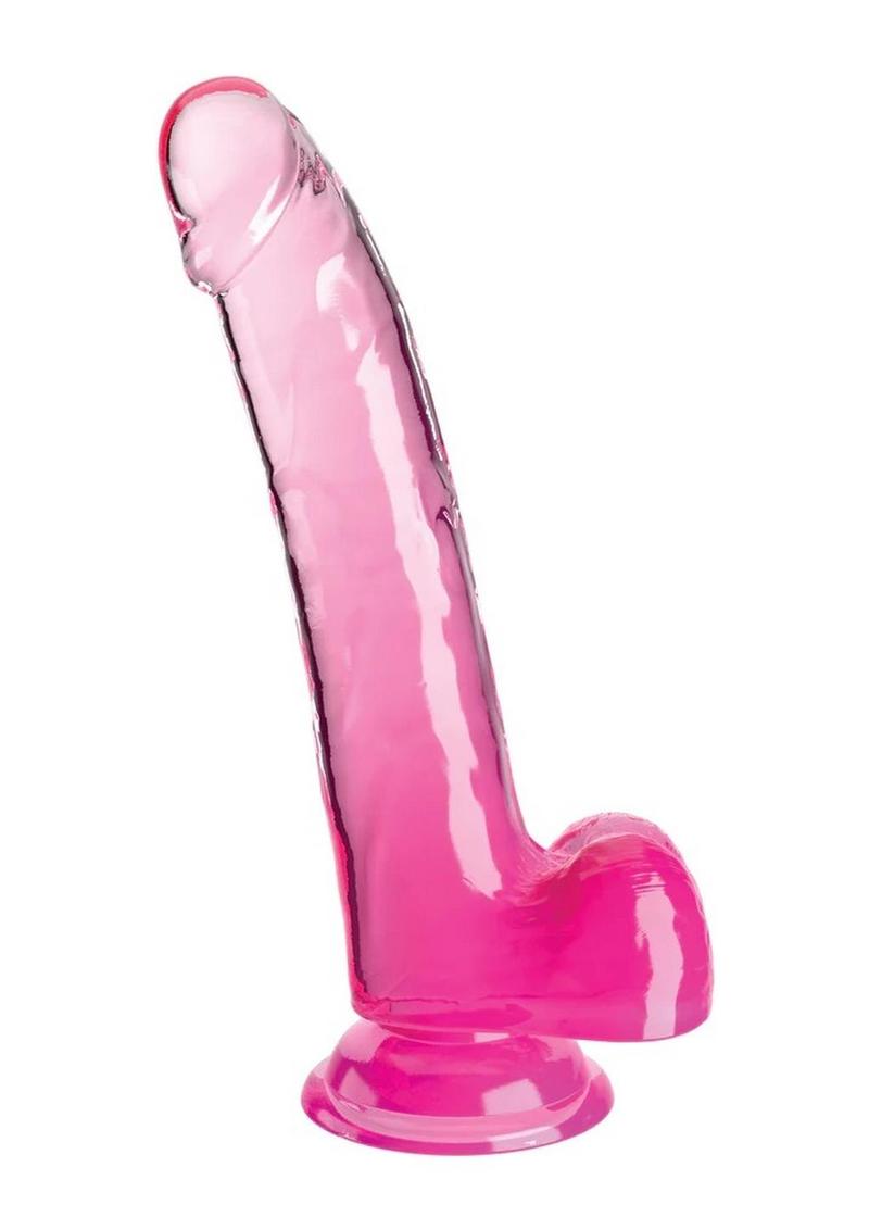 King Cock Clear Dildo with Balls