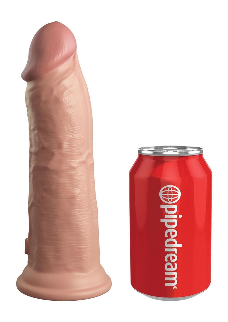 King Cock Elite Dual Density Vibrating Silicone Dildo