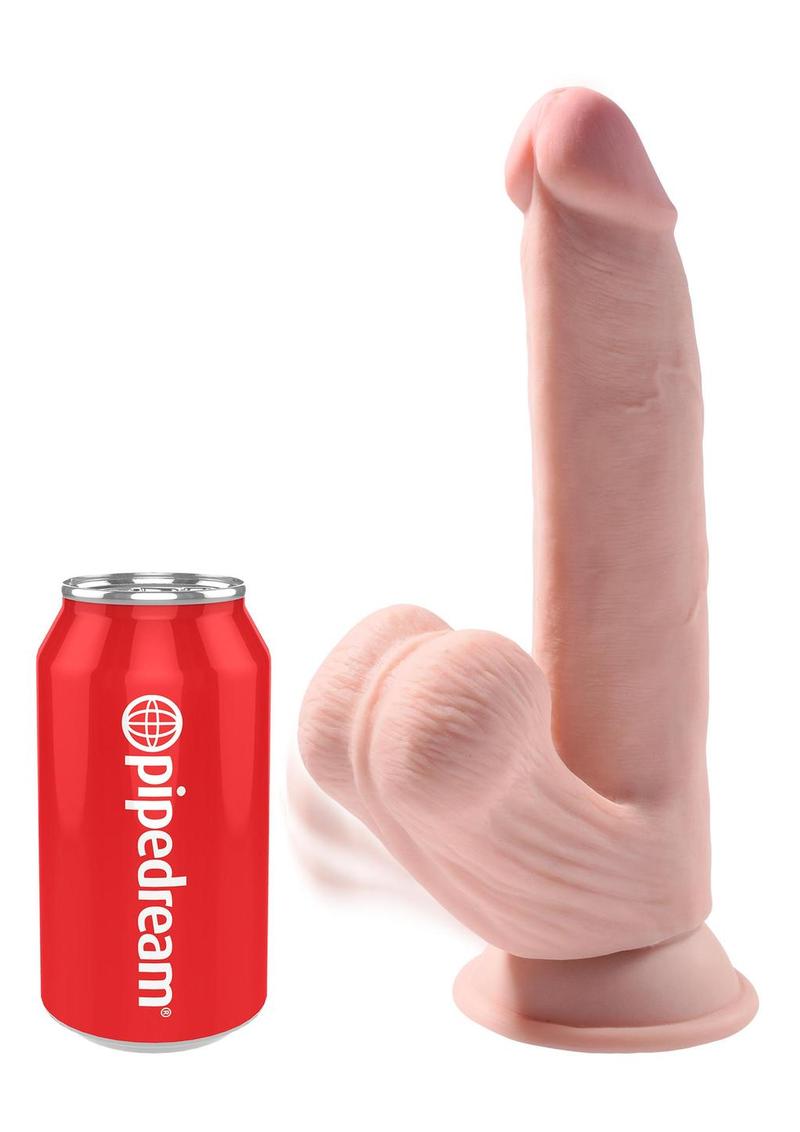 King Cock Plus Triple Density Realistic Dildo with Swinging Balls