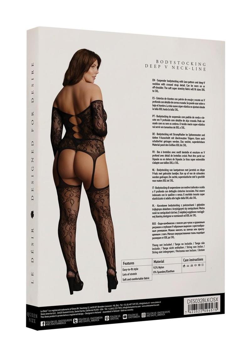 Le Desir Duo Net flexible High Neck Bodystocking