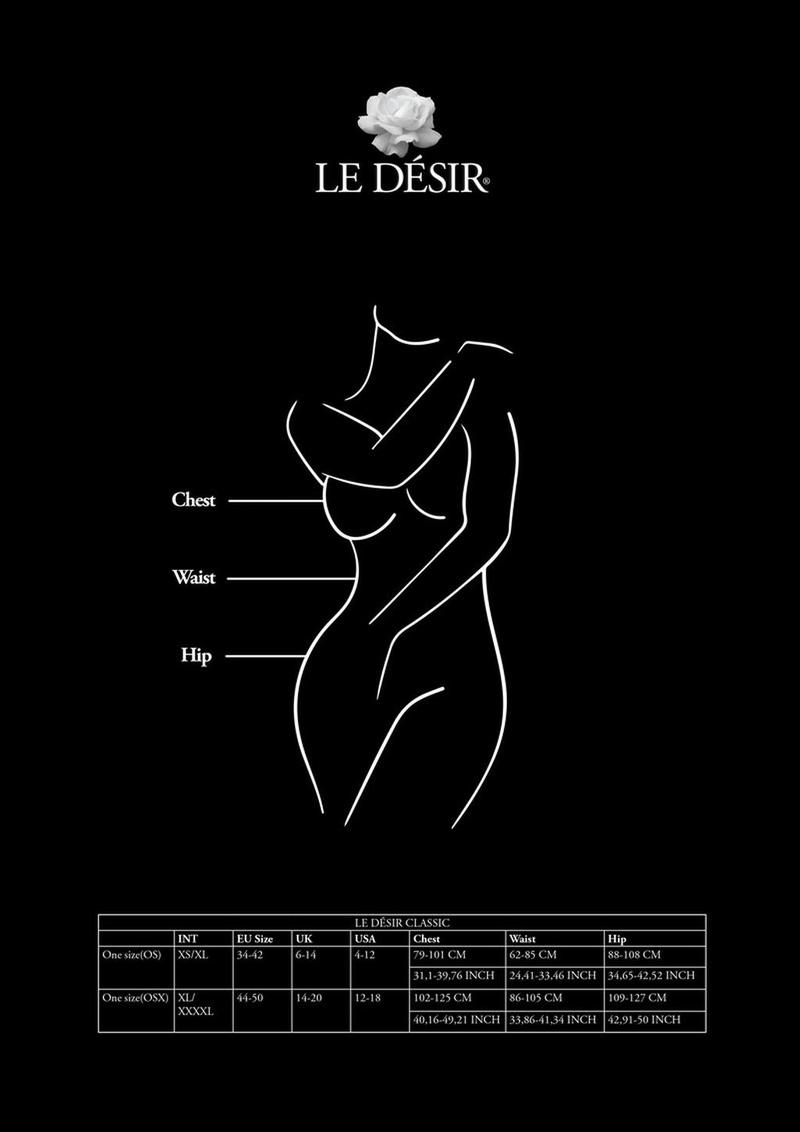 Le Désir Black Net High Neck Bodystocking