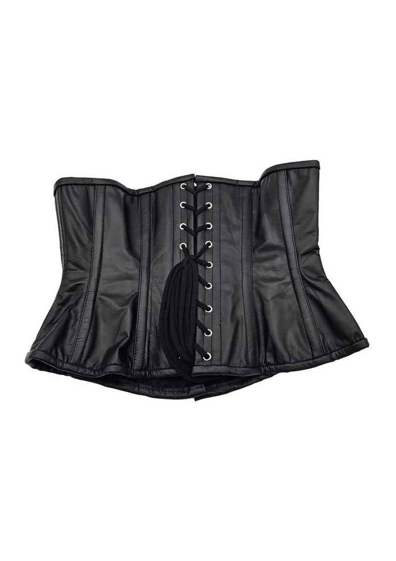 Leather Corset Stylish Zipper Front