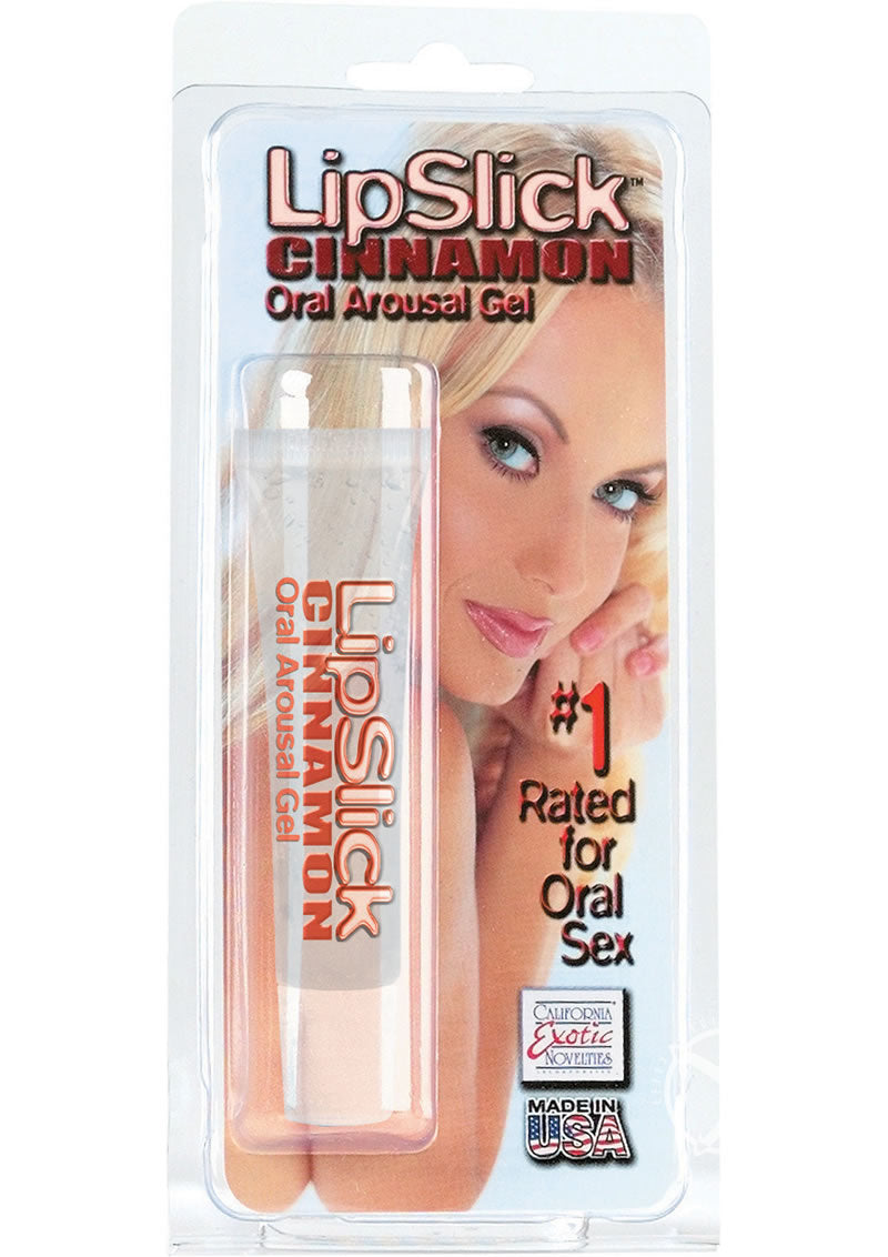 LipSlick Cinnamon Oral Arousal Gel Carded Blister Pack
