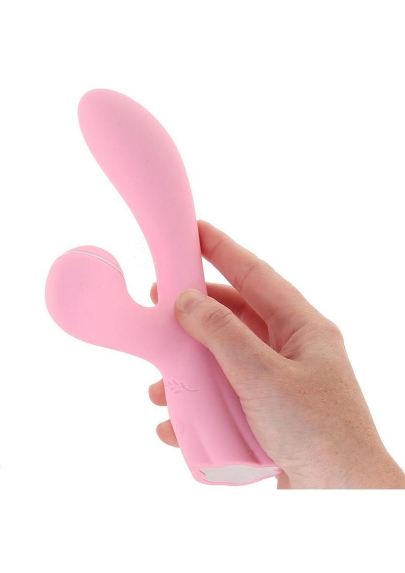 Luxe Aura Rechargeable Silicone Suction Vibe Teal Clitoral Stimulator
