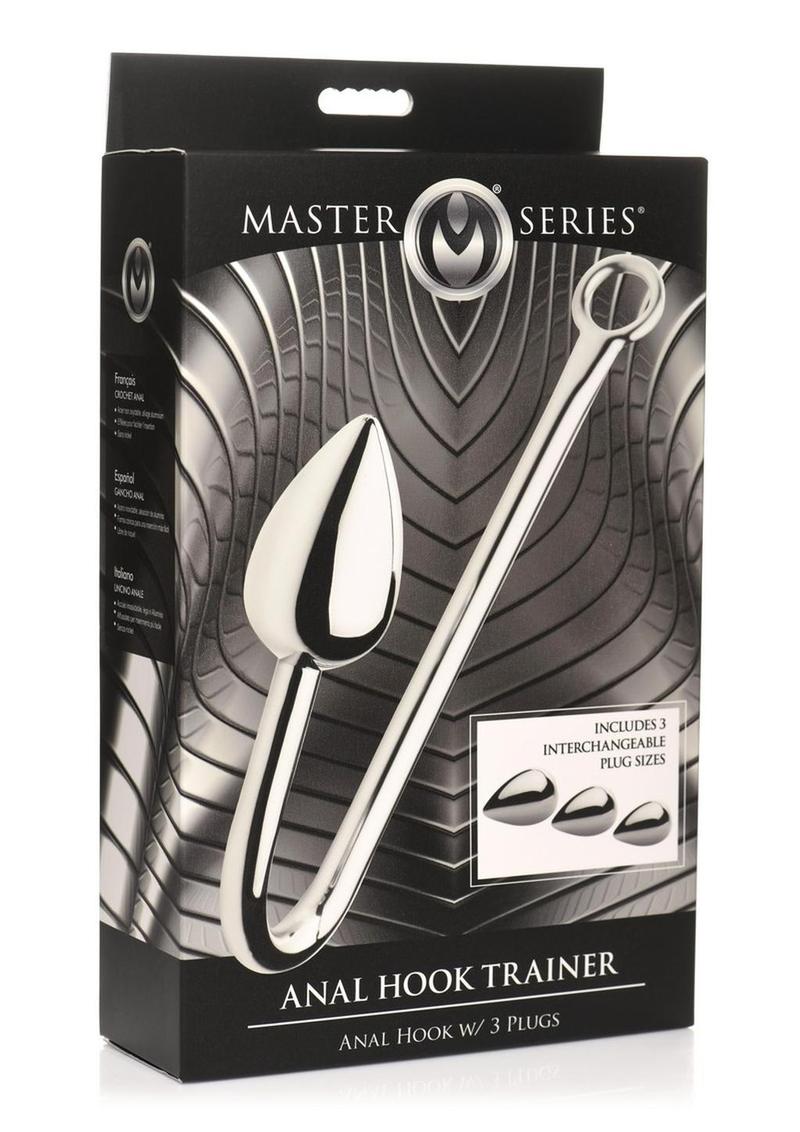 Master Series Anal Hook Trainer with 3 Interchangeable Plugs