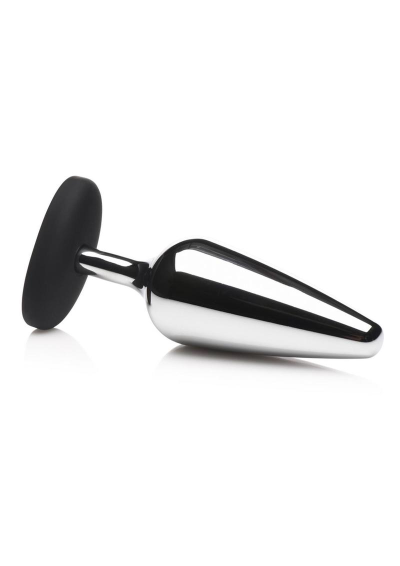 Master Series Slut Metal And Silicone Butt Plug