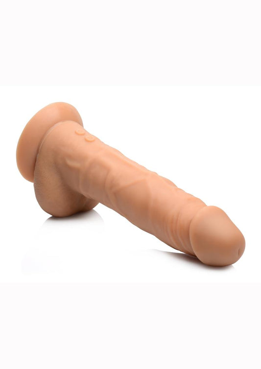 Power Pounder Realistic Thrusting Silicone Dildo with Suction Base