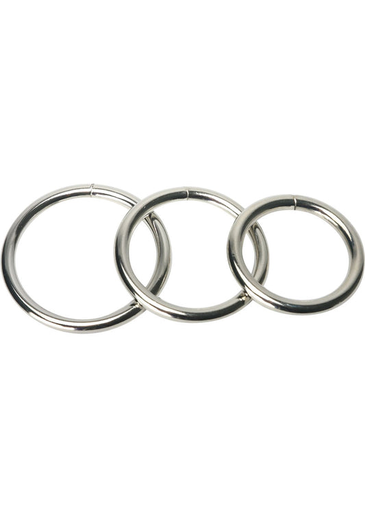 Master Series Trine Steel C-Ring Collection Set With Stainless Rings