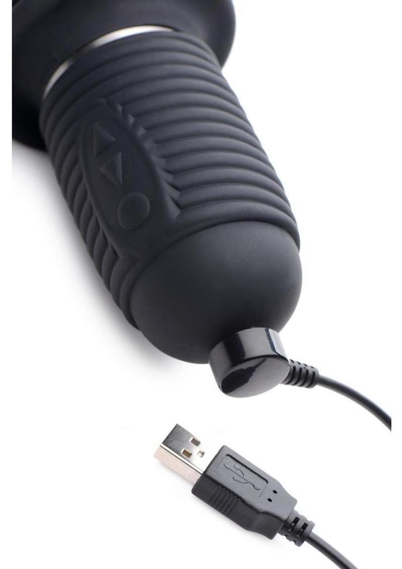 Master Series Thrust Master Vibrating And Thrusting Dildo