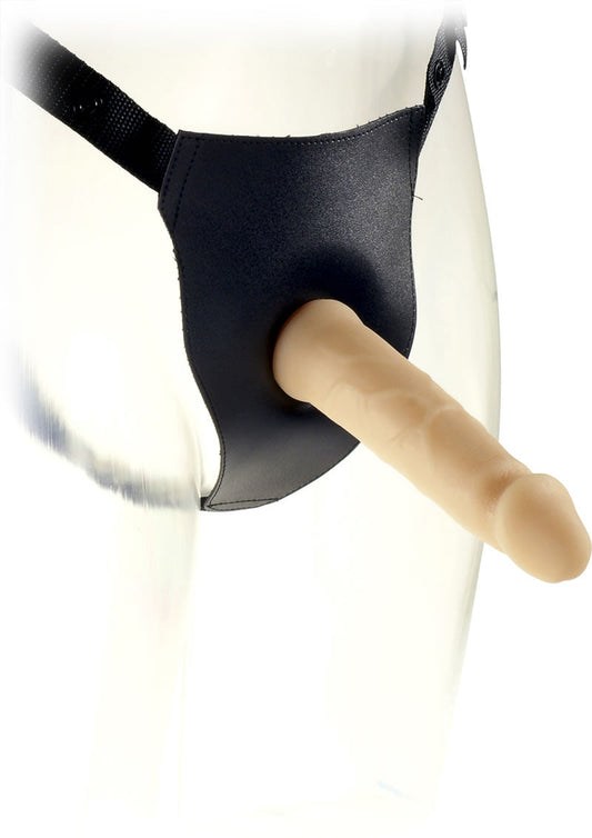 Me You Us Magic Flesh Strap-On Dildo with Adjustable PVC Harness