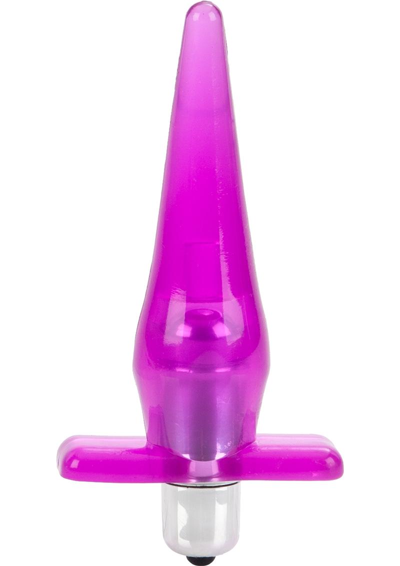 CalExotics Mini Vibro Tease Clear Vibrating Butt Plug