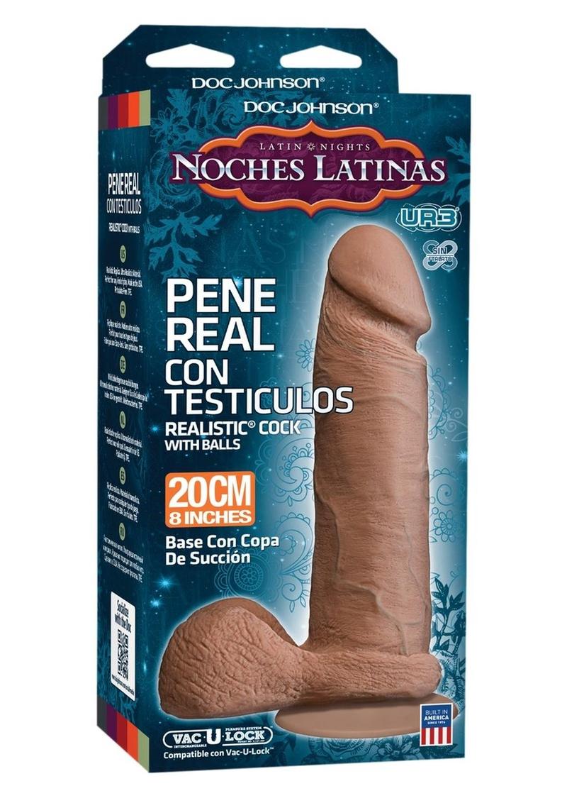 Noches Latinas Pene Real Con Testiculos by Doc Johnson
