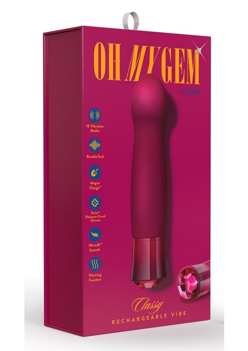 Oh My Gem Classy Rechargeable Silicone Vibrator