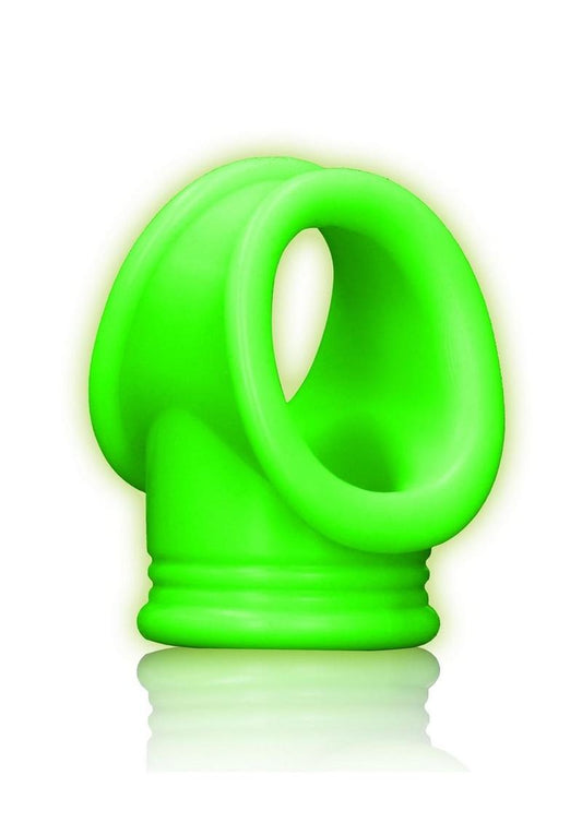 Ouch! Glow in the Dark Cock Ring Ball Strap